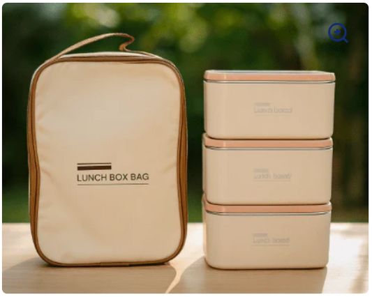 Lunch Box Set with Insulated Carry Bag