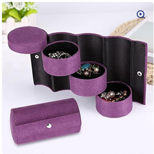 Schellen 3 Layers Portable Rotating Jewellery Box